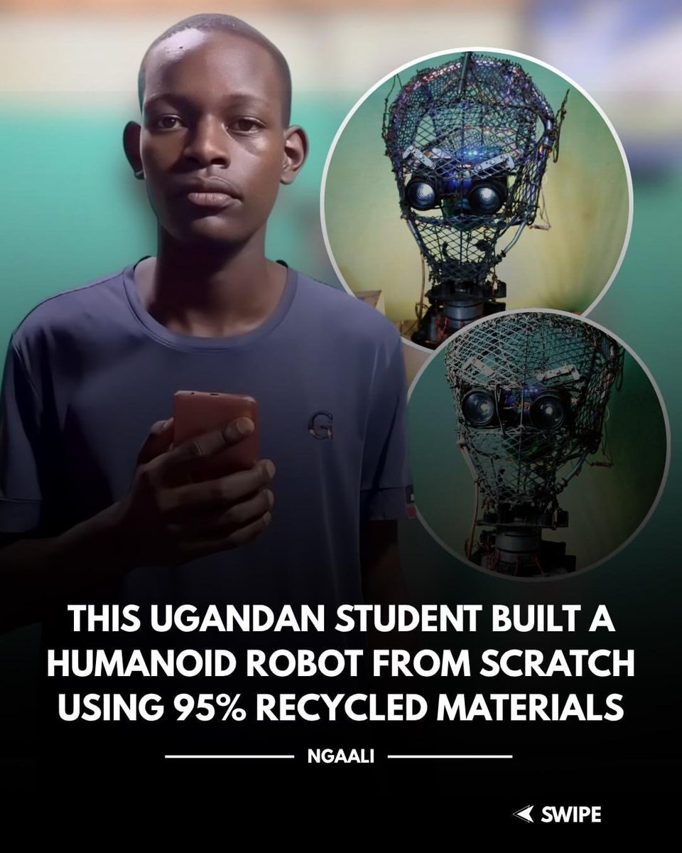acheroamulen's tweet photo. Young Ugandan innovator Duncan is making waves after drawing attention to a robot he built from scratch in Uganda. The secondary school student created the robot, named Atom, with the goal of helping teach robotics to students in African schools. https://t.co/JztzUUvqEX