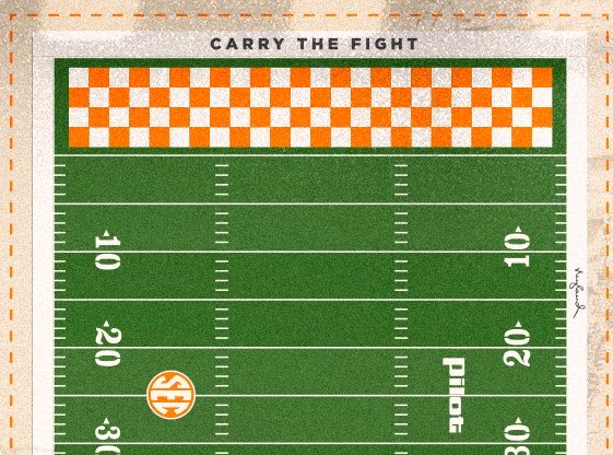 CfieldsVFL's tweet photo. PERSONALLY 
CARRY THE FIGHT and Neyland’s signature should be a permanent addition to the field. https://t.co/JRludzCrmW
