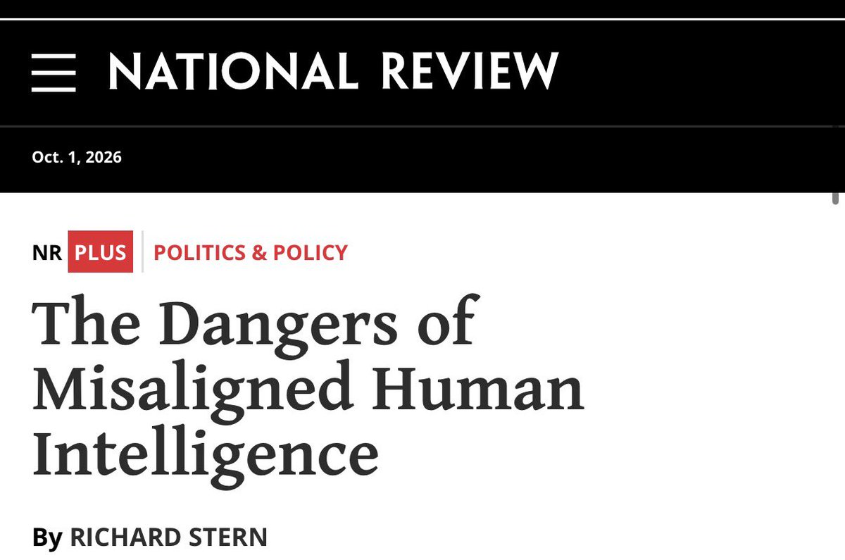 AmericanFreedom's tweet photo. AI is transforming the world—but the biggest danger may be who controls it.

In his latest @NRO piece, AAF’s @RichAStern argues that putting AI’s future in the hands of a few politicians and tech executives could threaten innovation, liberty, and individual choice. https://t.co/ocOSQ2iHXJ