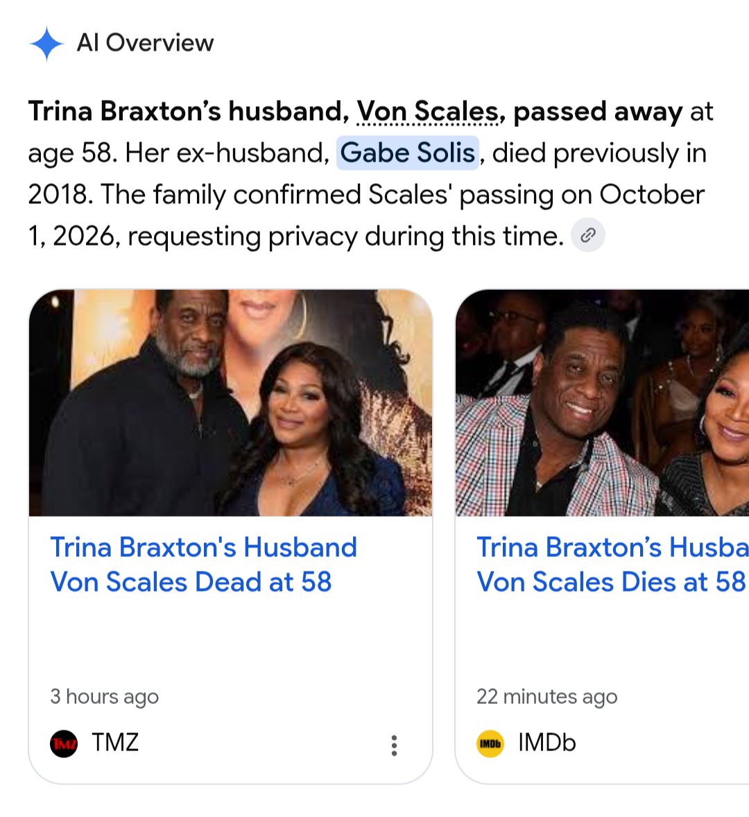 thKuShutMeDown's tweet photo. #RestWellVon
Let the man above shield your
Wife & Kids & Family of pain & hurt
๐๏ธ
๐ชฝ
๐
#VonScales ๐ชฝ
#TrinaBraxton ๐
#BFV #BraxtonFamilyValues
#TheBraxtons
@BdayQueenFeb13 https://t.co/TQVR5GWgcO