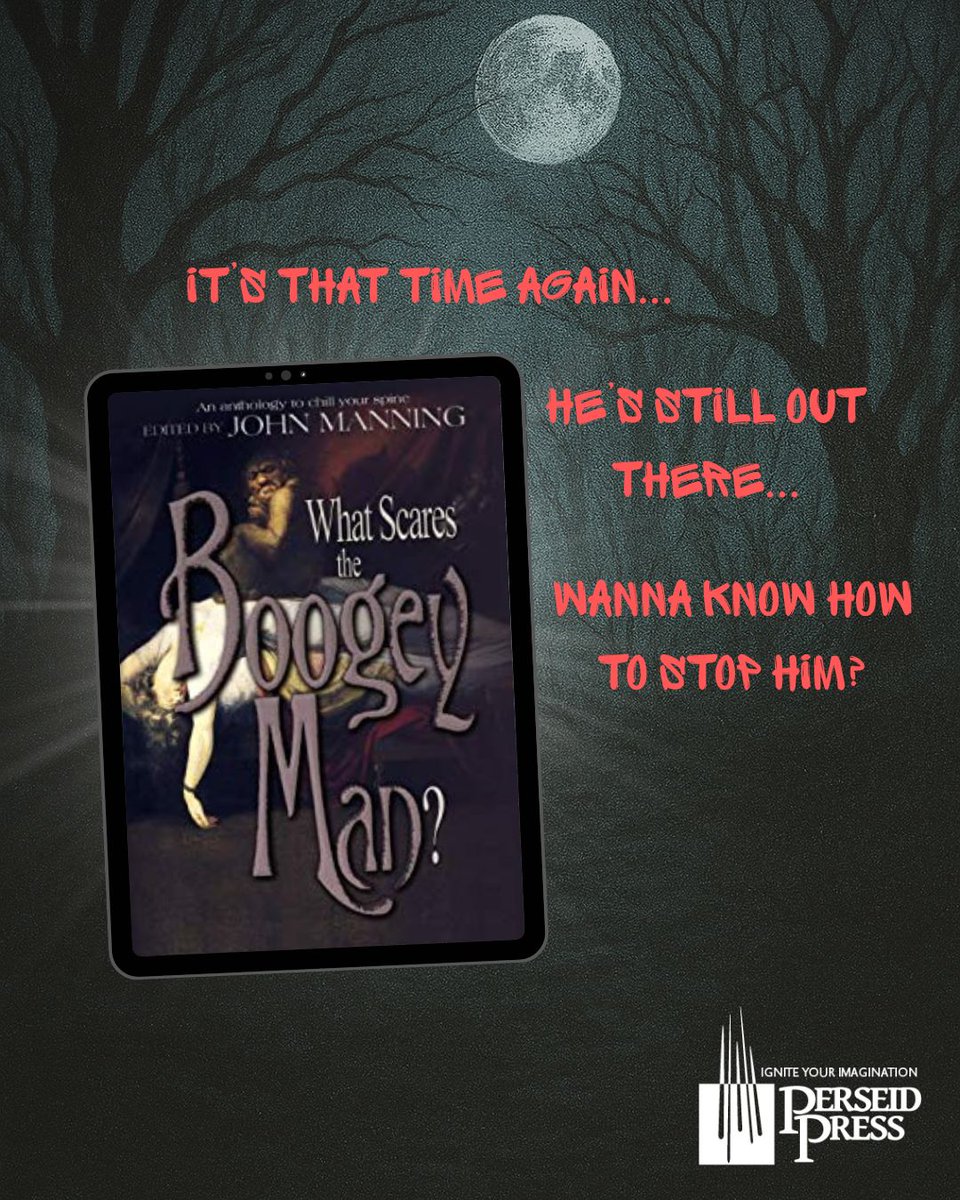 Perseid_Press's tweet photo. Lately, it feels like Halloween has become a year-round state of mind.

When John Manning proposed an anthology devoted to the things that truly scare us, we told him to go for it. The result was What Scares the Boogey Man?, a collection of chilling tales that digs into our deepest fears and childhood nightmares.

These stories don't just ask what goes bump in the night. They ask what still haunts us when the lights come on.

🎃 https://t.co/J6XYaFOF1k 

#PerseidPress #HalloweenReads #HorrorAnthology #ScaryStories #DarkReads #HorrorFiction #SpookySeason #IndieAuthor #BoogeyMan #AI-Free
