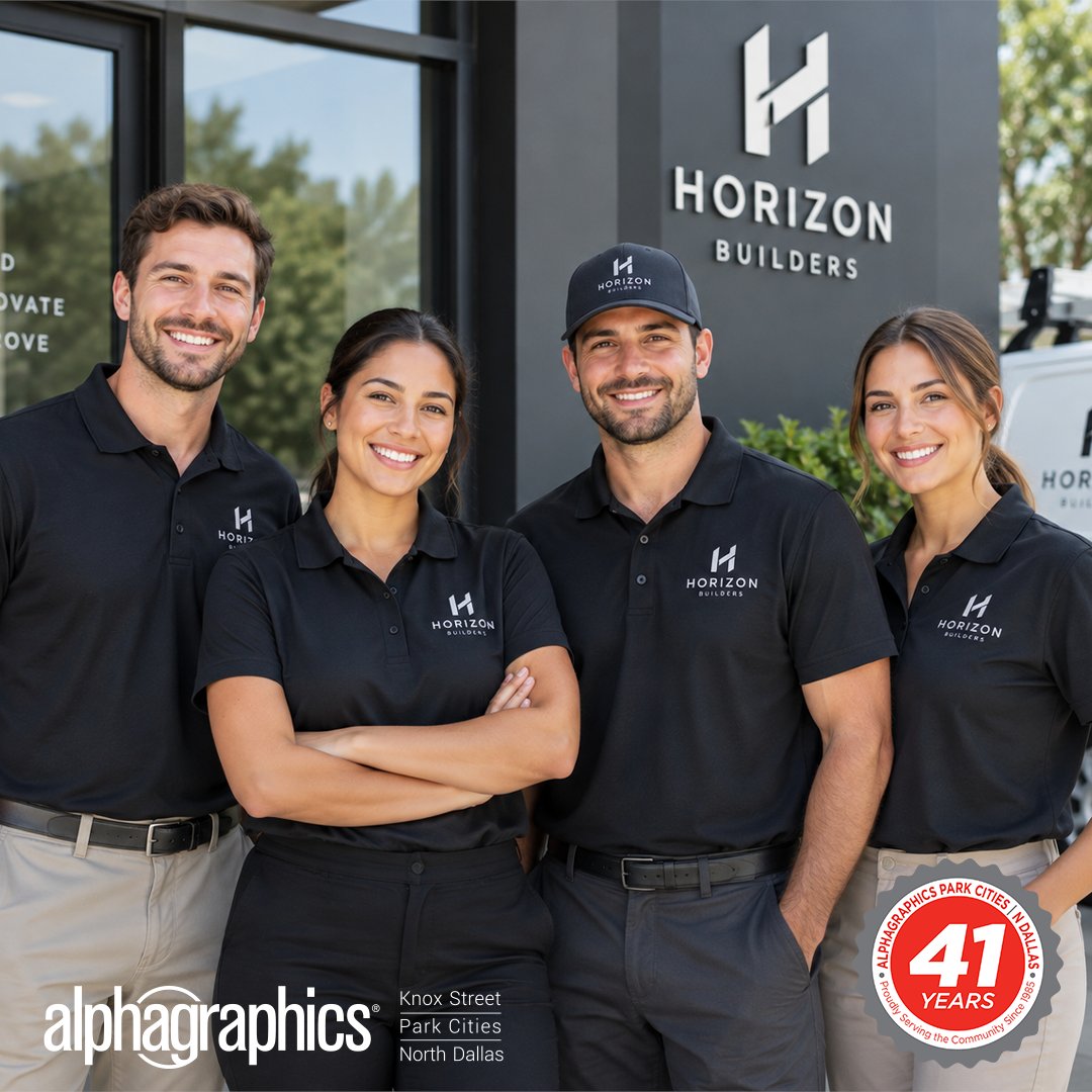 AlphaGraphicsTX's tweet photo. A consistent look makes it easier for customers to know exactly who they’re working with. 👕

Custom polos give employees a polished, recognizable appearance while keeping your branding visible throughout the workday.

#CustomApparel #BrandedPolos #EmbroideredApparel #Uniforms https://t.co/GMSTMs7vmO