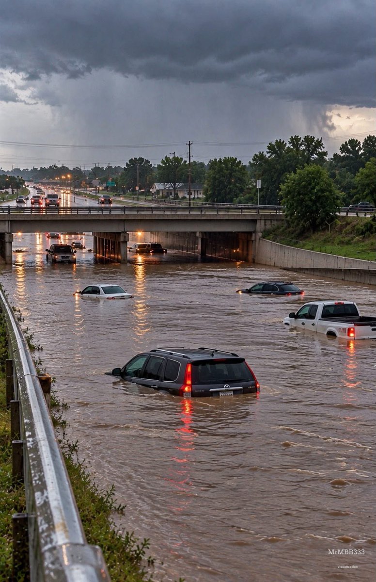 MrMBB333's tweet photo. 116-YEAR RAINFALL RECORD SHATTERED AS FLOODING SWAMPS NEBRASKA

Historic rainfall hammered southeastern Nebraska overnight, leaving roads underwater and triggering water rescues across Lincoln and Omaha.

More than 10 inches of rain was measured just north of Lincoln, while Lincoln Airport officially recorded 6.15 inches in a single day — shattering an all-time rainfall record that had stood since 1910.

Vehicles became stranded as water rapidly covered roads, while flooding and mudslides shut down major routes around the Omaha metro.

This wasn’t just another heavy rain. A rainfall record standing for more than a century was broken in a matter of hours.

👇 If you’re in the area, what are conditions like?

#MrMBB333 #Nebraska #Flooding