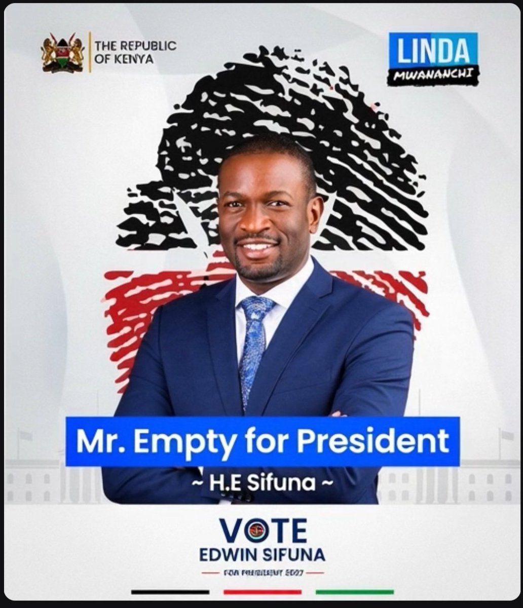 snrgoodman's tweet photo. Mr. Empty is the one we want! Chaguo la wakenya https://t.co/05FUT6krav