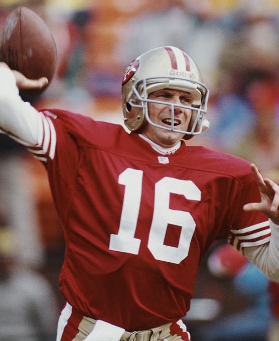 Eshaaaa24's tweet photo. Where does Joe Montana rank on your list of the greatest quarterbacks of all time? https://t.co/deNyNCXOB0