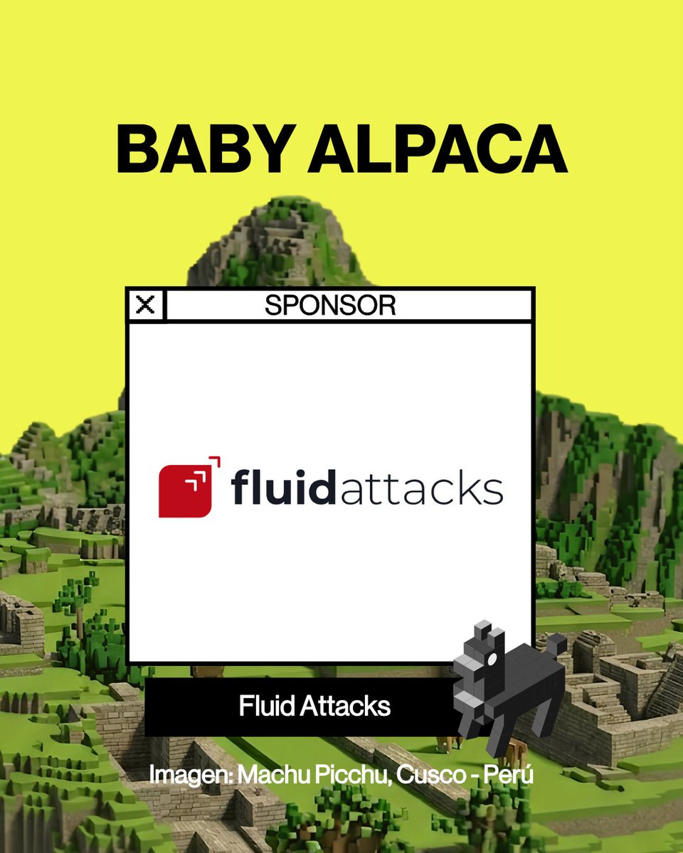blackalpaca_org's tweet photo. @fluidattacks  ahora forma parte de Black Alpaca 2026 como Baby Alpaca Sponsor 🎉

Fluid Attacks ayuda a gestionar vulnerabilidades de forma continua en toda la superficie de ataque de tus apps, combinando IA, automatización y pentesters.

🔗 Info: https://t.co/CNCM4MQ9Od https://t.co/8MTOZgZMan