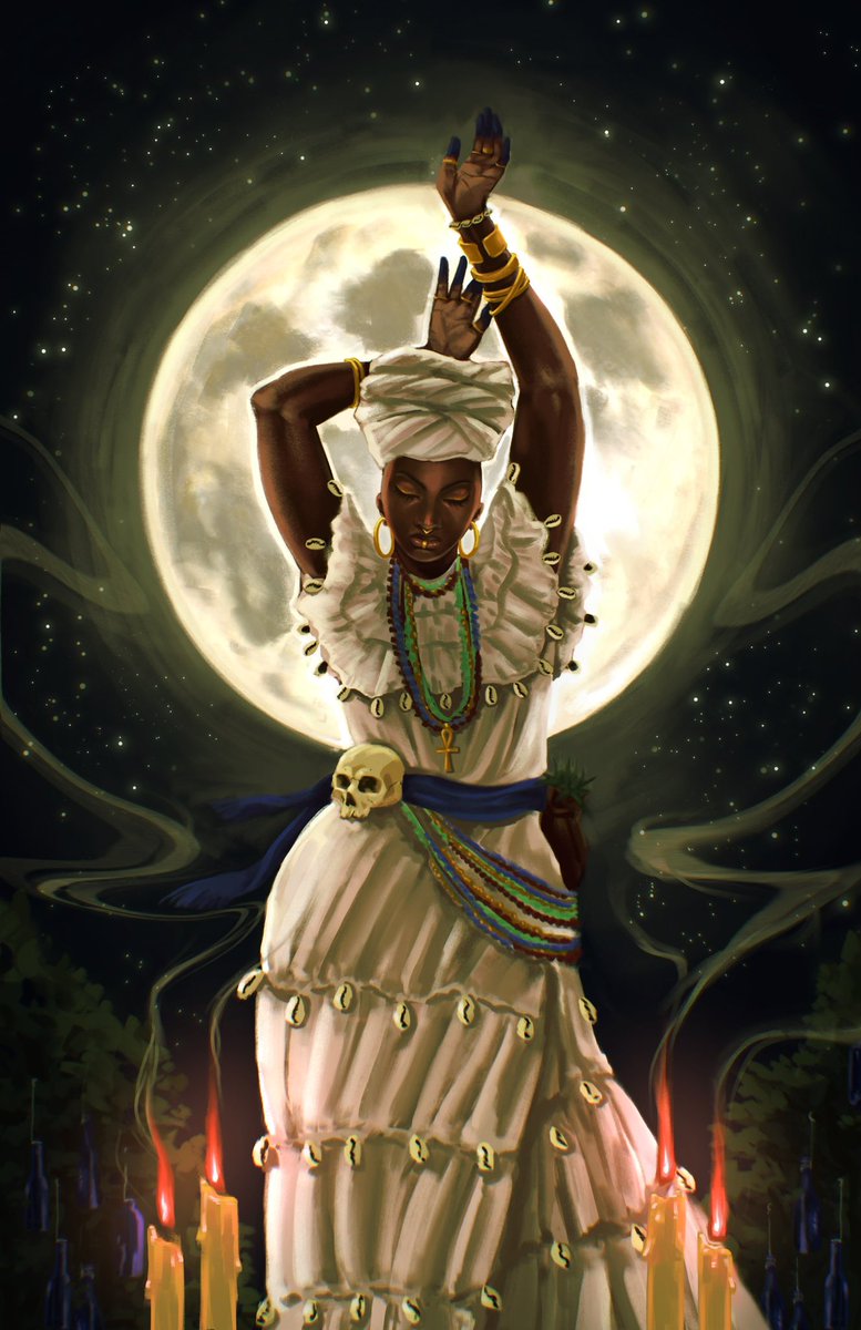 indigokra's tweet photo. moonlight (conjurewoman #1) https://t.co/IiBYVUrHrN