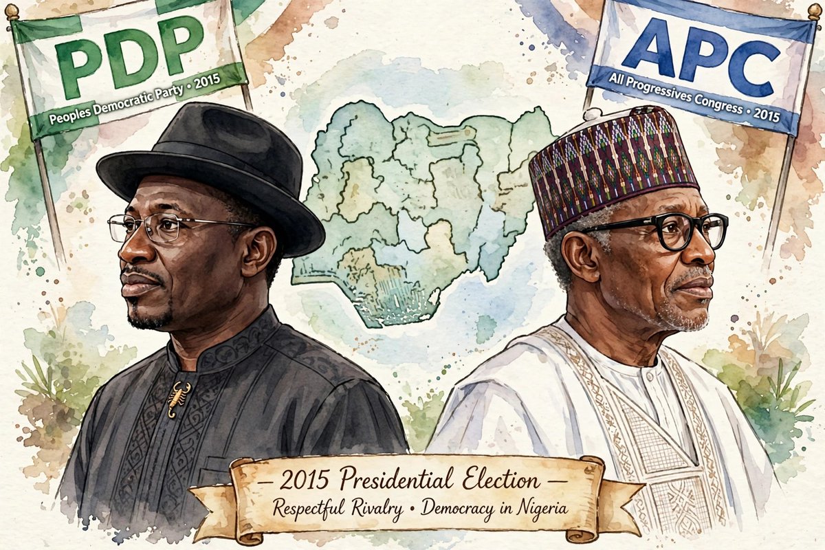 Solihmarstv's tweet photo. Why Goodluck Jonathan REALLY Lost The 2015 Election To Muhammadu Buhari?

The Buhari factor?
The North factor?
The BokoHaram insurgency?

Or why exactly?

Stay tuned for the full gist https://t.co/hlF9PhoGmO