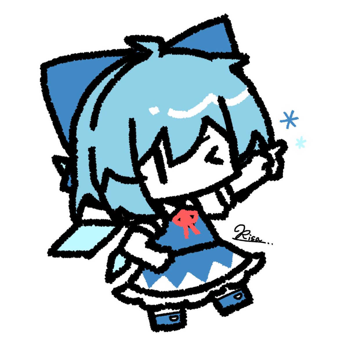 RISA_mashu's tweet photo. ﾐﾆチルノ https://t.co/Xf993Cbj1A
