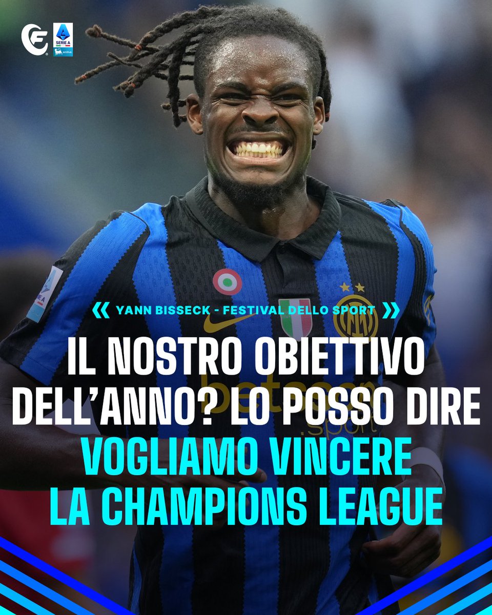 Fantacalcio's tweet photo. Obiettivo concreto per #Bisseck e l'#Inter di Chivu: puntare a vincere la Champions League ⚽ https://t.co/5UuUCgn1fz
