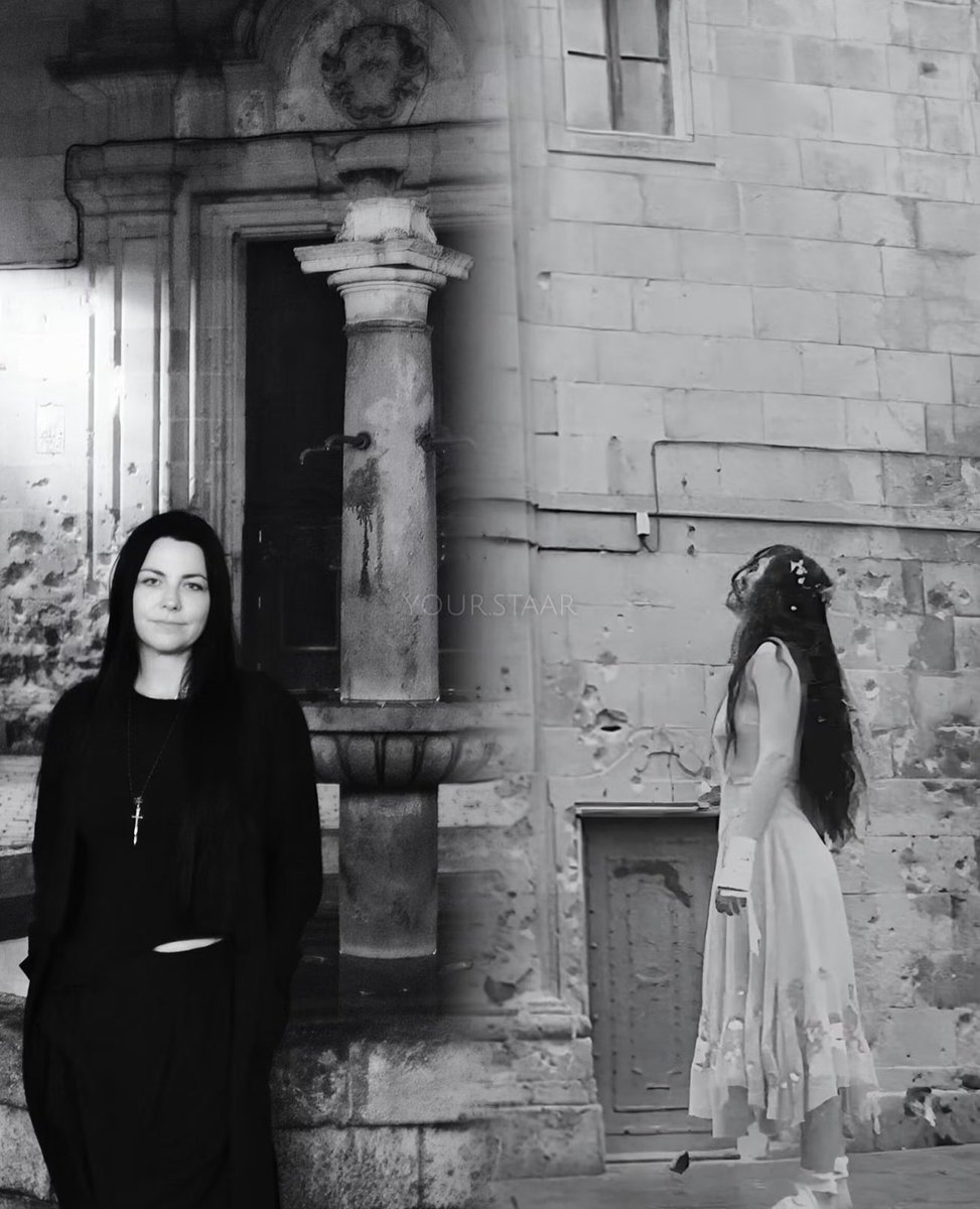 AmyLeeEVCrave's tweet photo. Evanescence’s Amy Lee at the “My Immortal” filming location (2003 - 2026). https://t.co/kupjkrzCYF