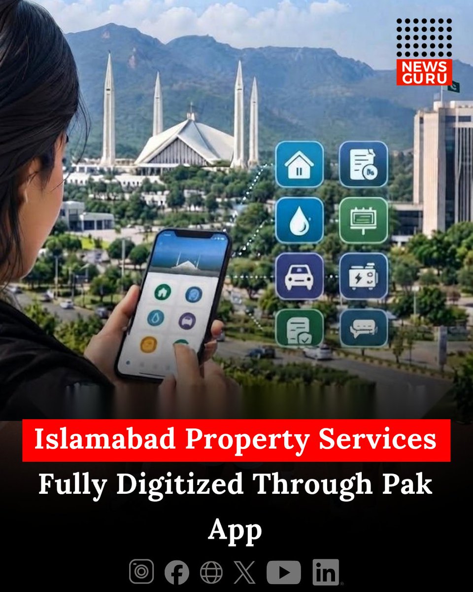 newsgurupk's tweet photo. Islamabad Property Services Fully Digitized Through Pak App
Read more: https://t.co/XCeq7jMj2a
#NewsGuru #IslamabadProperty #PakApp #DigitalPakistan #LandRecords #PropertyServices https://t.co/8a6iqzxCiZ
