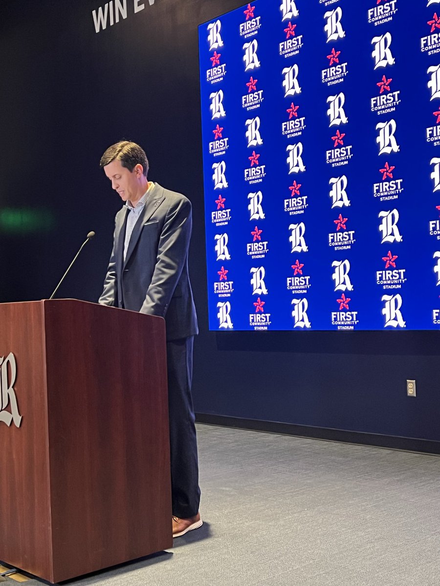 NateGriffFOX26's tweet photo. Naming Rights deal announced for the new @RiceFootball stadium. The new name; First Community Stadium. It’s a 20-year stadium naming rights deal. Begins 10/3 when Rice hosts UTSA. https://t.co/Ncs0yrKDIK