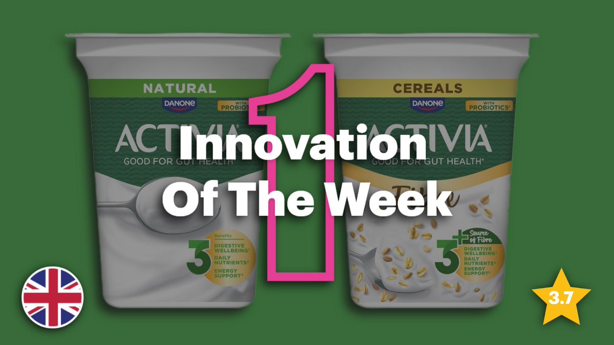 System1Research's tweet photo. Our first ever Innovation Of The Week goes to Activia's Big Pot Natural and Fibre range - fibre-added yoghurt looking to be the next big thing after protein. Find out how our metrics predict success, and join us each week for a new innovation write-up: https://t.co/WNbSD55JYR https://t.co/0765nTjzRH