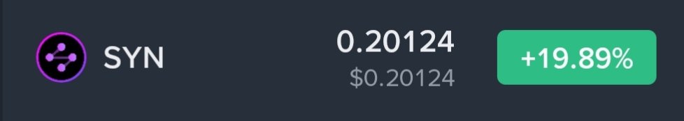 Hunt029's tweet photo. $SYN is back at $0.20.

when i wrote about it on Sept 16, it had just pumped 38%.

then things got completely stupid.

$0.08 → $0.27

more than 3x.

then...

$0.27 → ~$0.16

n now we're back around $0.20.

.

bt looking back at that first post, there's more here than just the Cortex story.

the Cortex migration actually passed.

.

the problem?

major exchanges and wallets never broadly adopted CX.

so Synapse eventually reversed course.

CX remains convertible back into SYN, while SYN remains the main liquid token across Synapse, Cortex and the newer Hypercall product.

.

then the story shifted.

Hypercall.

an on-chain options venue built on Hyperliquid.

and this is where things get interesting.

.

Arthur Hayes disclosed a $2.2M SYN purchase, basically making a direct bet on Hypercall challenging established options venues.

n SYN already has a buyback history.

in March 2025, the DAO completed a $5M buyback, removing roughly 9.79M SYN, around 5% of circulating supply at the time.

.

now the proposed model is even more aggressive

Hypercall trading
→ fees
→ 80–90% potentially routed to SYN buybacks
→ buy pressure

that's a much more interesting loop than

old cross-chain token + AI narrative.

bt there's a huge if

>Hypercall needs actual volume.

>n the buyback mechanism needs to actually become automatic and consistent.

>a proposal isn't revenue.

>a projected buyback isn't a buyback.

>and a low-cap token can pump long before any of those numbers show up.

.

which brings us back to the chart.

Sept 16 → huge volume → $0.27

then volume cooled → $0.16

now → $0.20 again

so this is what i'm watching:

→ does volume come back with the price?

→ does Hypercall generate enough fees to create meaningful buybacks?

→ does the buyback mechanism actually get formalized?

because if those things start showing up on-chain...

SYN at $0.20 becomes a very different story from SYN at $0.08.

if they don't?

then maybe we're just watching the same old SYN volatility wearing a new narrative.