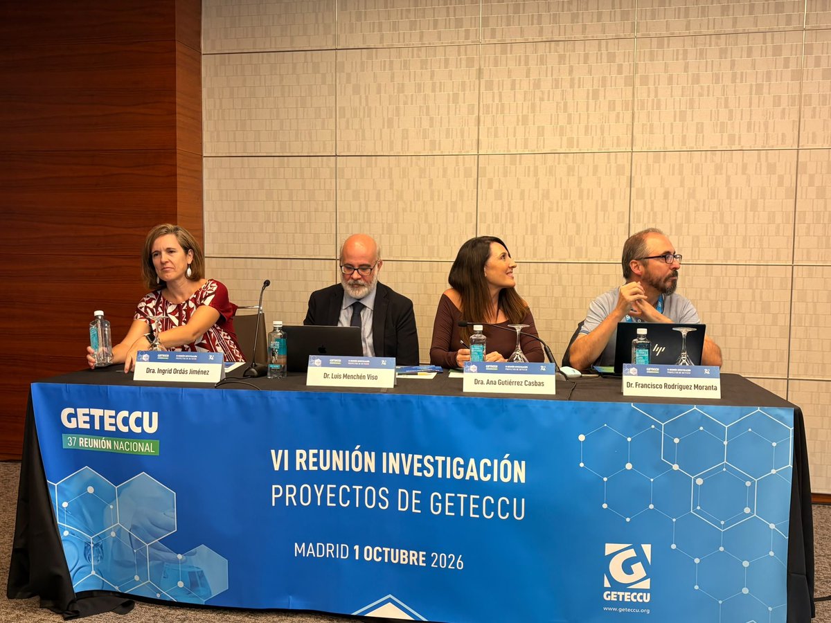 geteccu's tweet photo. 📸VI Reunión de Investigación Proyectos de GETECCU

#GETECCU26 https://t.co/q0xGUE7WCm