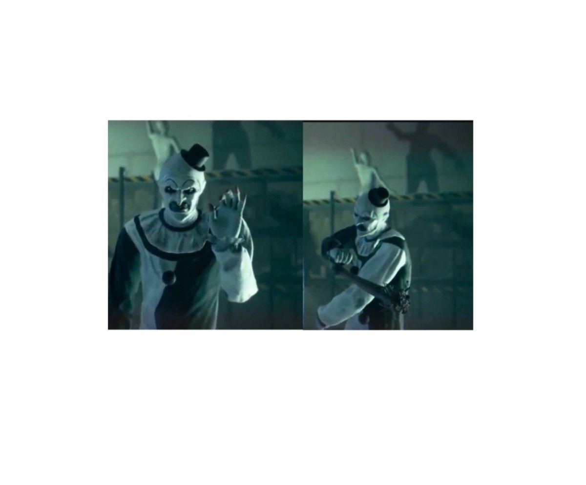 ArttheClownart's tweet photo. Wow, Art the Clown looks amazing in the official @deadbydaylight reveal! 🤡 I've wanted this for years, and seeing him wave has me hyped. No PC for the October 27 PTB, but I'm excited for the mid-November release! 🩸🎪

#deadbydaylight
#terrifier
#arttheclown
#dbdchapter
#horror https://t.co/9WAdc3Ji8q