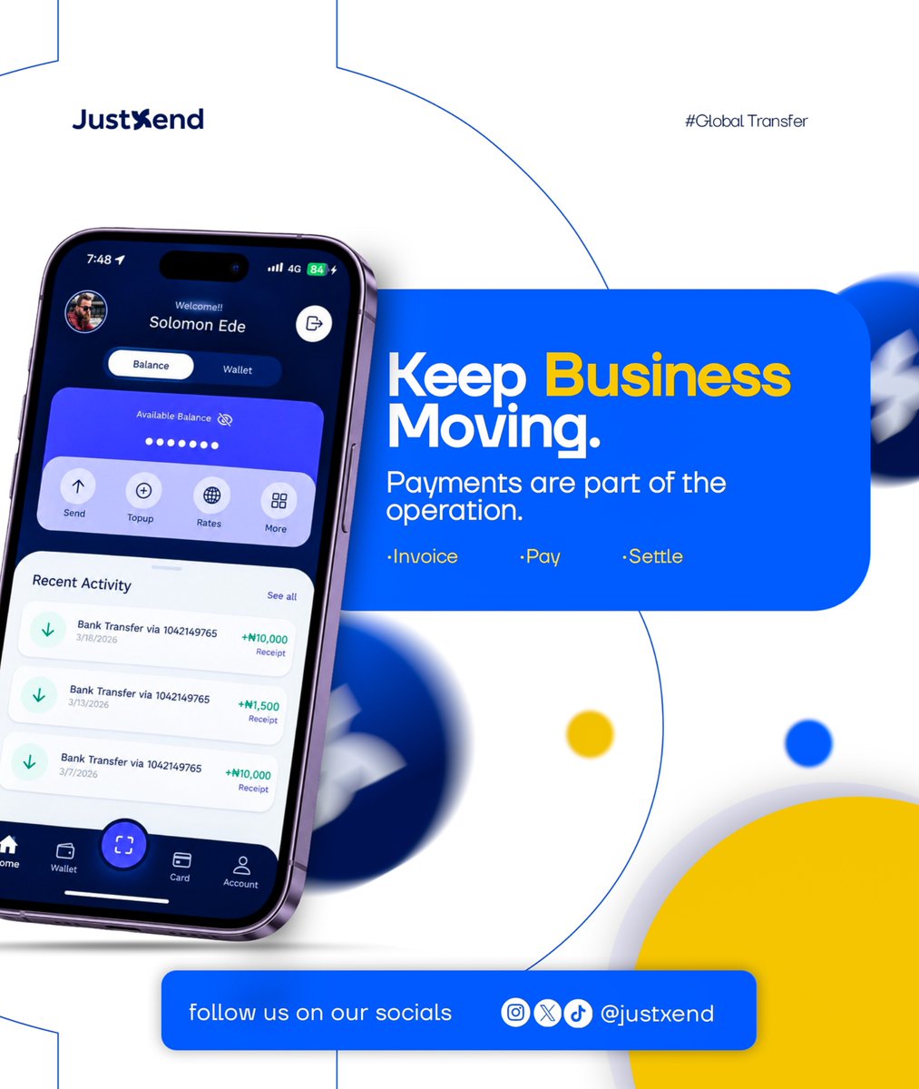 JustXend_APAC's tweet photo. Businesses already have enough to manage. Payments shouldn’t slow them down. 📈

JustXend is being built to make everyday money movement simpler, smoother, and more efficient. ⚡🔄

#JustXend #Fintech #Payments #Business https://t.co/0ycYkWHLIx