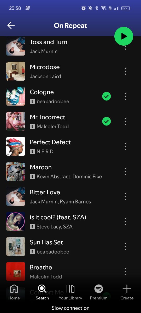 yosug4y's tweet photo. I just knew that spotify automatically uses my spotify to boost up some random artist's stream (I haven't used spotify in a year mind you) and my on repeat changed from what I listened last year too lol? https://t.co/S9NzruLJ51