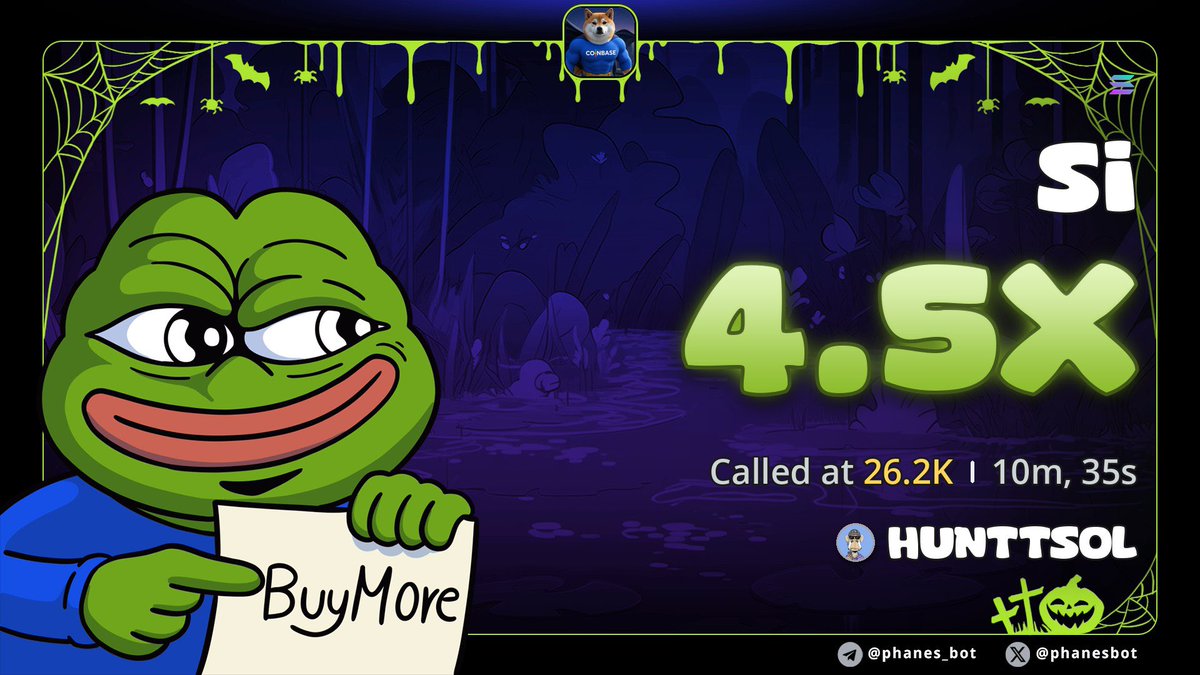 HuntSol11's tweet photo. 4.5x profit secured on my call on $SI

CA> 29yuJgBosHyxRCAEo49GJs8wfXoKoBMMKoWrnmzJpump https://t.co/C2Oqb4TB9K