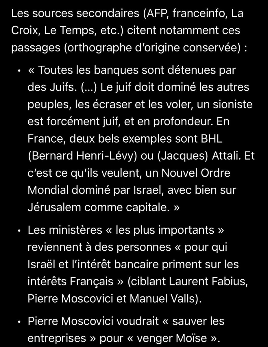 c0cojojo's tweet photo. @edwyplenel L’article complet et les documents bruts restent derrière le paywall de Mediapart. Les détails ci-dessus proviennent des résumés publics, citations dans la presse et déclarations des journalistes (ex. Antton Rouget sur RMC) https://t.co/6MsHHsRpR8