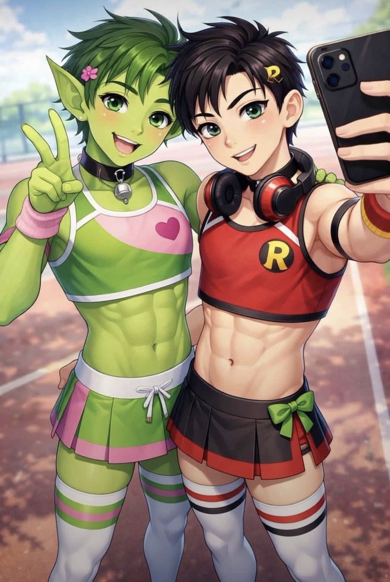 qq087087's tweet photo. #beastboy #robin #teentitans #femboys https://t.co/iSt1PzDDWY