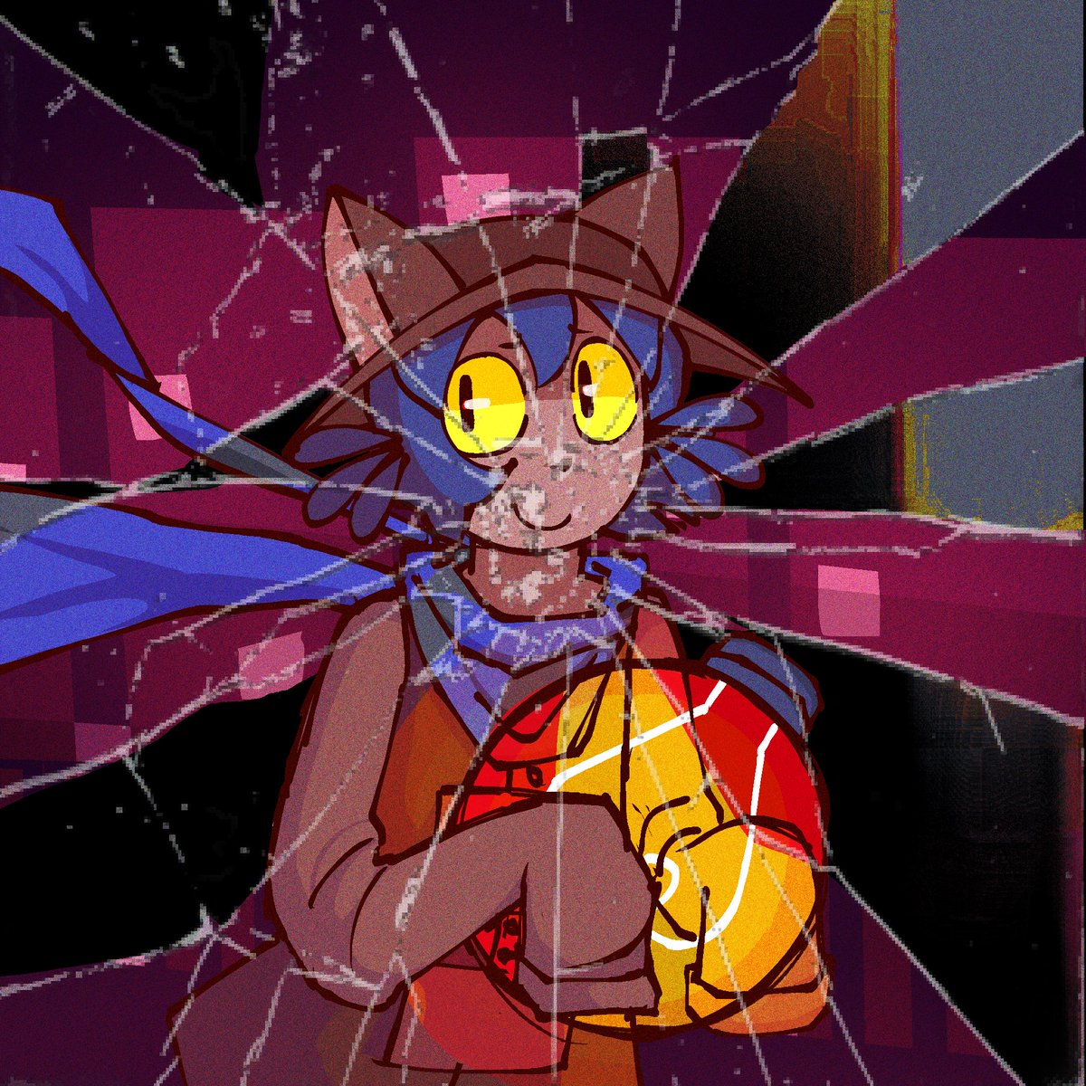 n4ksut's tweet photo. ‘deciet’ #bloodorangejuice #exetober #oneshotgame https://t.co/P5iooPxcBT