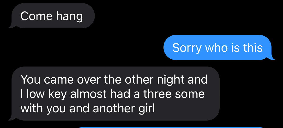 Orange_Stealth's tweet photo. Found this gem from a year ago while trying to find a picture…yeah maybe I I’m not ready for a stable long term relationship yet https://t.co/slcHe29U0l
