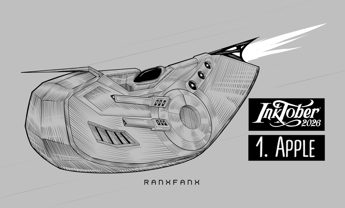 ranxfanx's tweet photo. Apple Slice spacecraft

#digitalart #art #inktober2026 #inktober #apple https://t.co/lJ0SnKPAR9