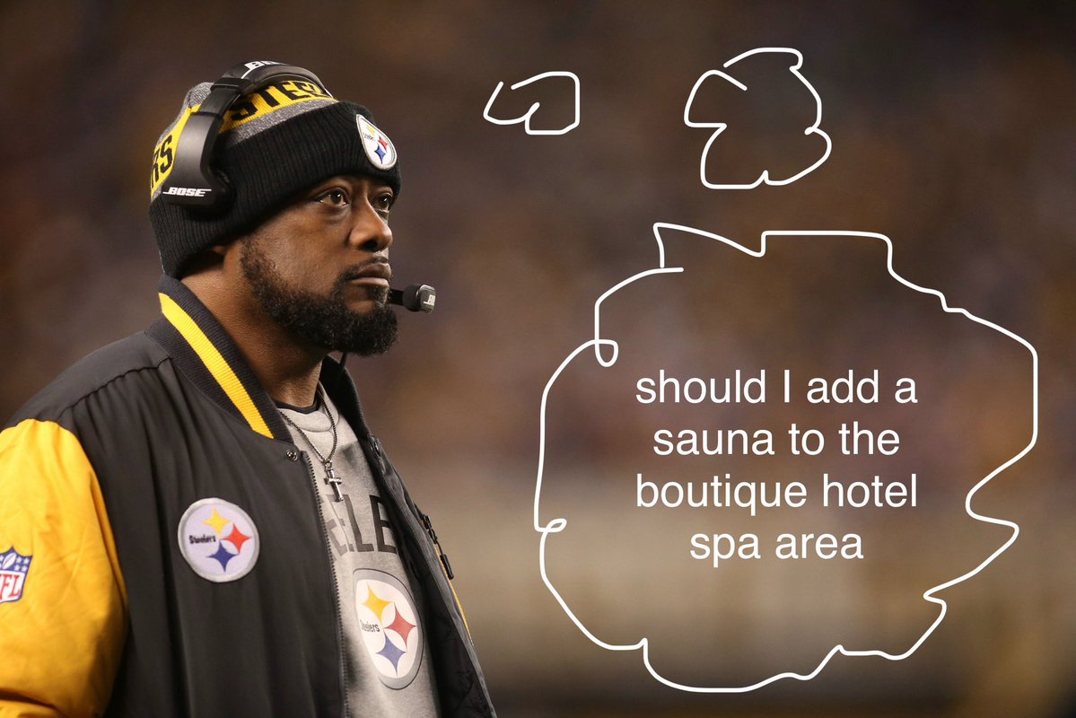 DonChed54's tweet photo. Steelers down 20 in a playoff game.

Mike Tomlin: https://t.co/J4u56digNW