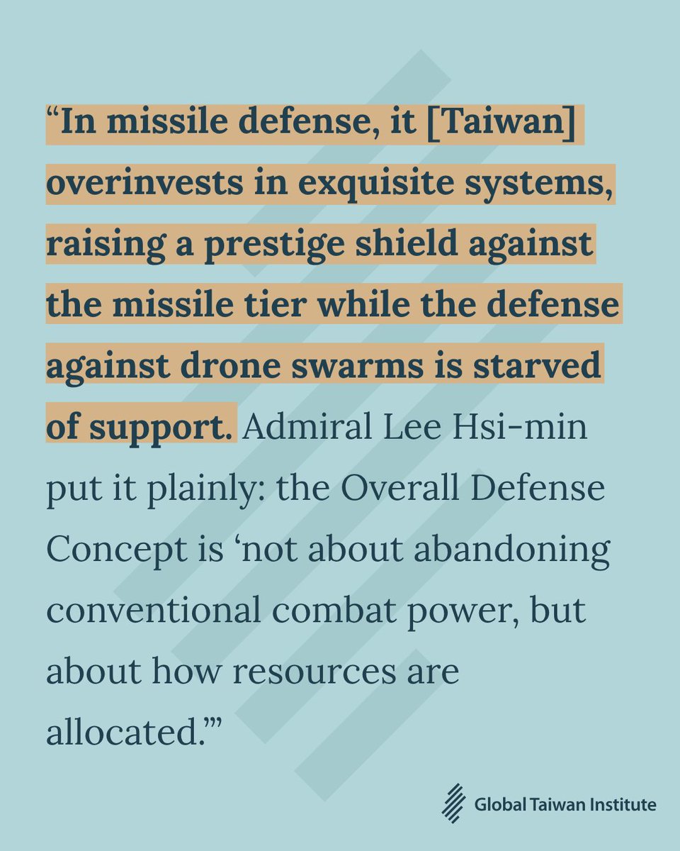 globaltaiwan's tweet photo. In #GTB 11.16, Alexei Hoffman suggested that the island democracy needs to rethink its resource allocation. He argued that #Taiwan has placed too much emphasis on cheap FPV production and exquisite missile defense systems.
Read the full article here: https://t.co/Wt6YIz4OGd. https://t.co/EfNSlFGaQP