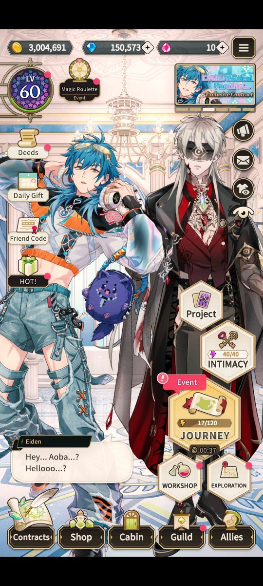 Rystnia's tweet photo. Interaction between Shiro Eiden and Aoba π₯Ήπ I really want to hug Eiden π
#Nucarnival
#Dmmd https://t.co/DByiiwEGGe