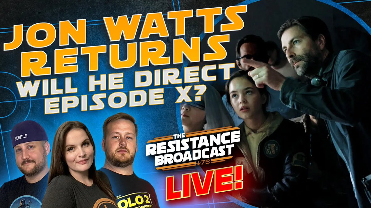 TRBpodcasts's tweet photo. TRB Live tonight!🎙️

Can Jon Watts draw casual STAR WARS fans back into theaters? Is he the right choice for the next saga film?We'll discuss that and more including your live questions! 

8:30pm ET, right here ⬇️
https://t.co/AU1Rv0bA0k https://t.co/B5NGtyPztv