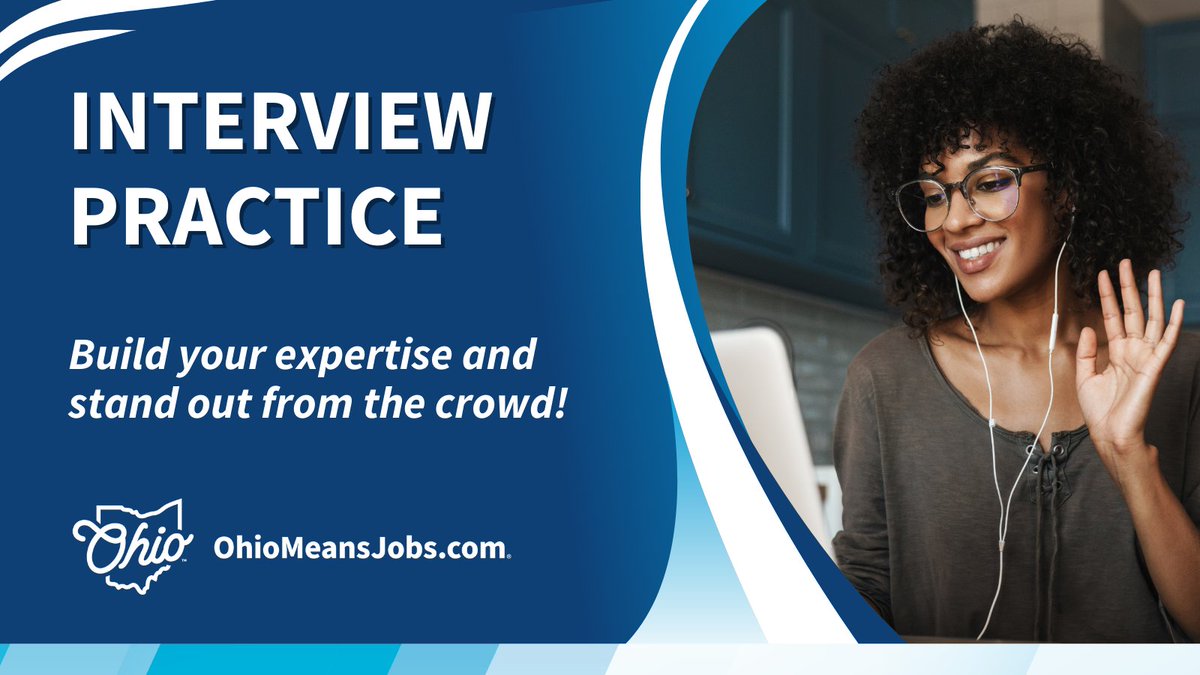 OhioMeansJobs's tweet photo. Reach your potential with OhioMeansJobs. Find resources to build your resume and ace your interview. Check them out today!
🌐 https://t.co/8YM9Po6BCo https://t.co/Q5Ax03ZuEF