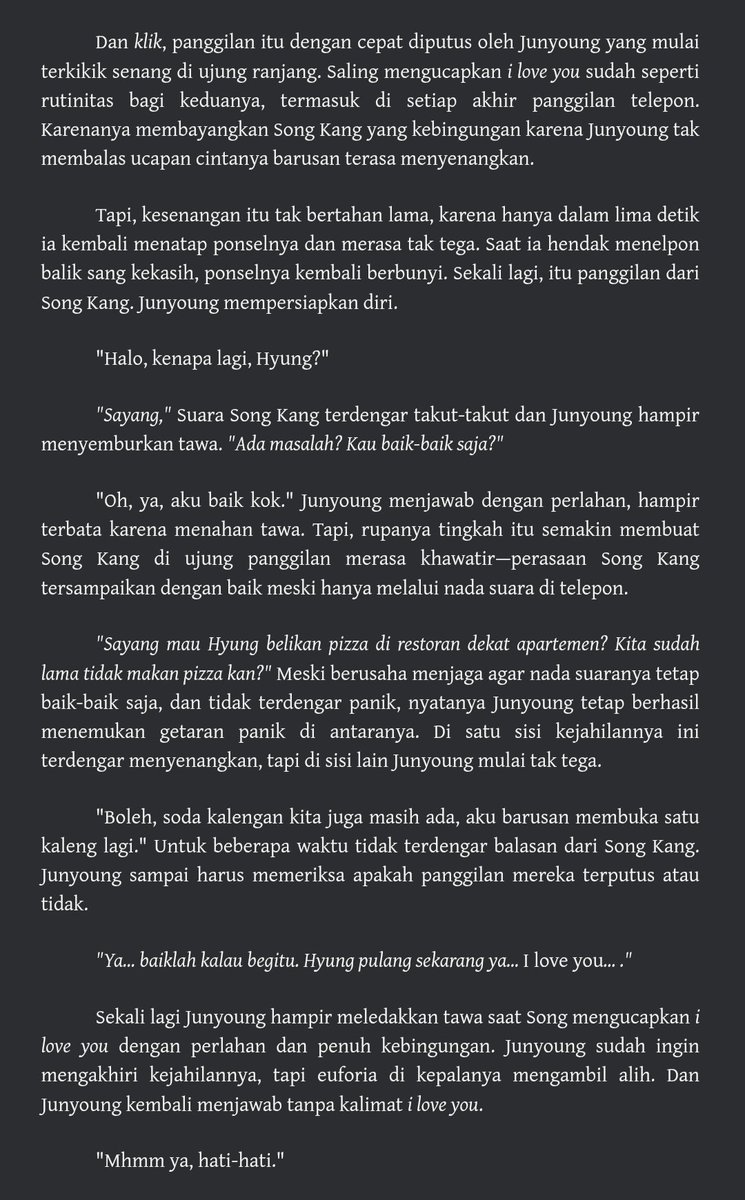 lunaltumaris's tweet photo. Prank Call — SongJun one-shot

[ b×b — alternate universe — romcom — bahasa indonesia — 1k words — established rls ] https://t.co/g5Cf1gr2Dd