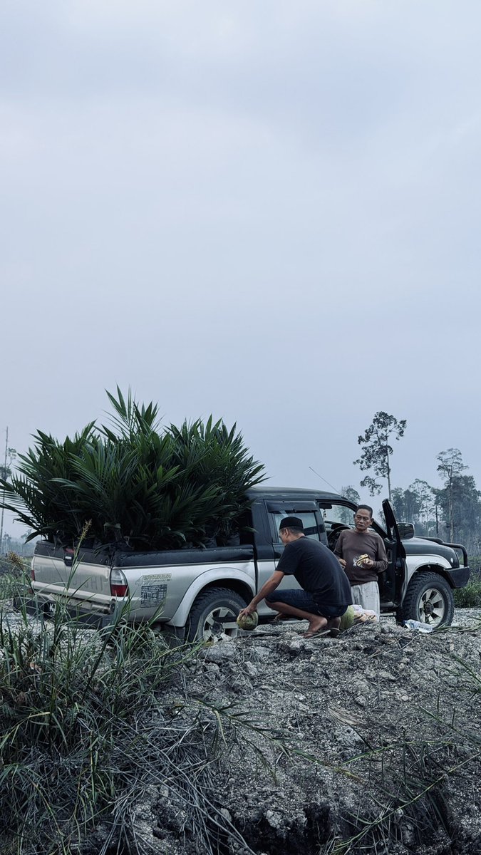 heydil__'s tweet photo. tidak ada pekerjaan yang hina, yang ada hanya lelah yang belum dibayar lunas. istirahat sebentar, minum kelapa, lanjut tanam harapan. https://t.co/dSHkaP1g07