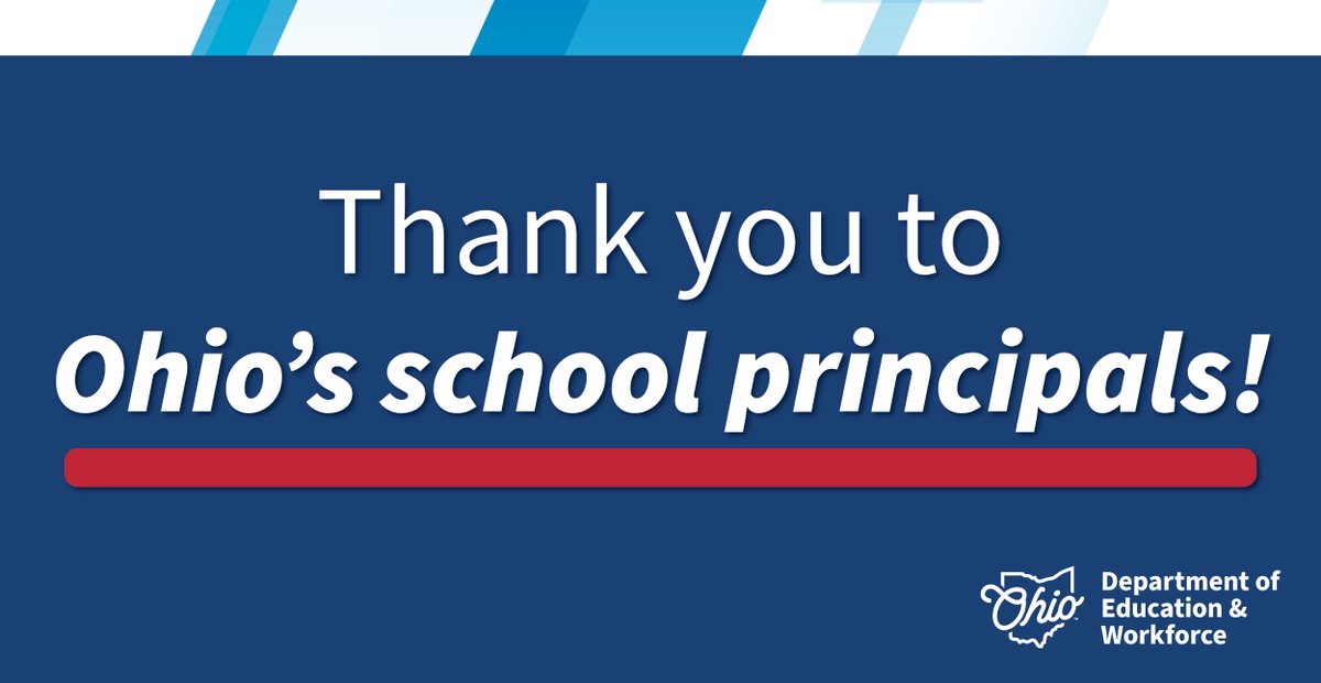 OHEducation's tweet photo. Applause for principals! October is Ohio Principals Month and the perfect time to share appreciation for the principals, assistant principals, and leadership at your school. https://t.co/kWPMyBDuP2
