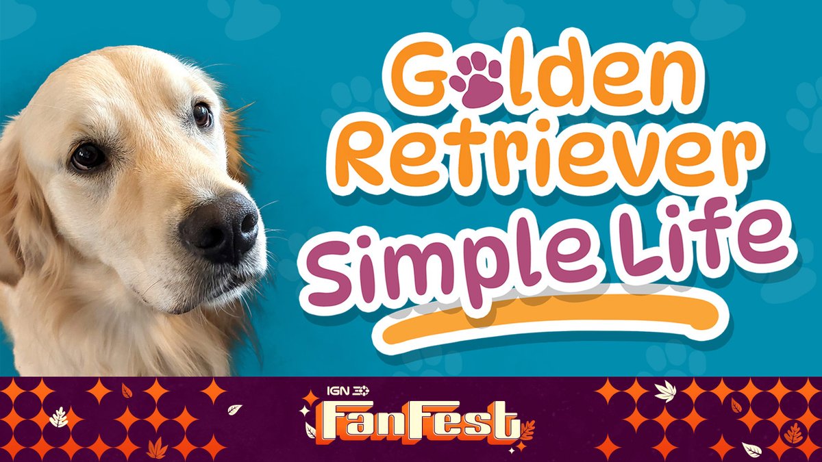 RabloGames's tweet photo. Pichu and I are incredibly proud to have Golden Retriever Simple Life be a part of #IGNFanFest lineup! Tune in October 14 across IGN platforms for a week of exclusive reveals, interviews, sneak peeks and much more! https://t.co/oo9aZPPcQw