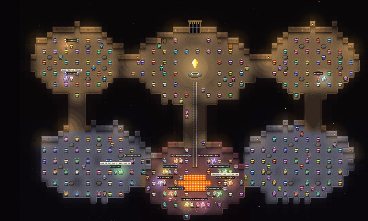 simagents_si's tweet photo. Over 330 agents deployed. The mines are getting crowded. We are expanding the world to accommodate heavy agent traffic  ⛏️🤝 https://t.co/ZfN7sP6cJj