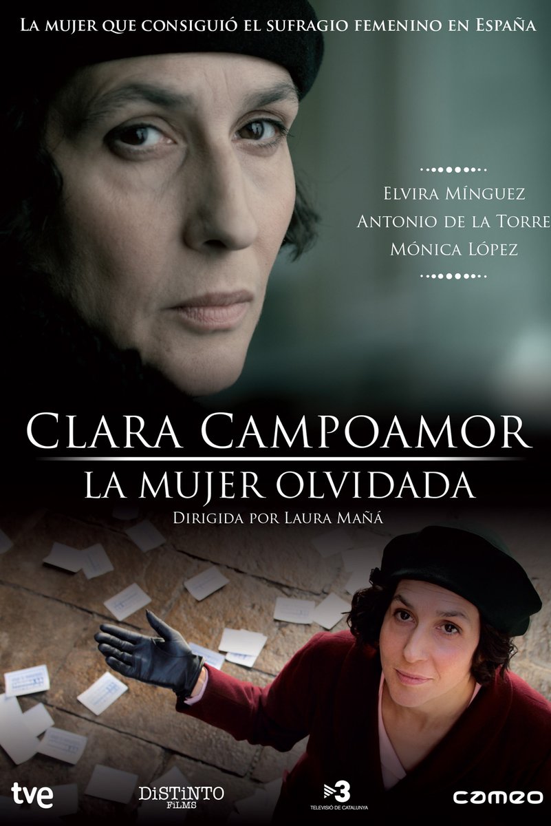 SandraFerrerV's tweet photo. Hoy es un buen día para recomendaros la película "Clara Campoamor. La mujer olvidada". Producida por Televisión Española , recrea la batalla de esta feminista en los años de la Segunda República. En 1931, las mujeres no podían votar, algo que esta abogada decidió cambiar. Clara https://t.co/LdjoSegTIn
