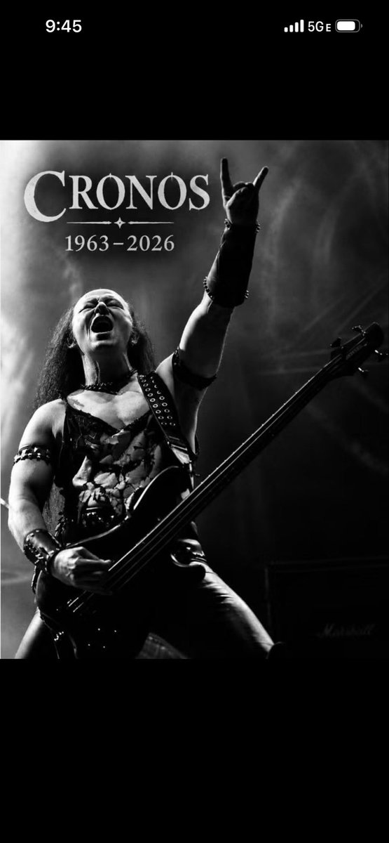 brianslagel's tweet photo. This is a tough one, what a legend! Venom were critical to the metal scene and so influential! Gone way too soon! #cronos #venom https://t.co/UxXuTegrUy
