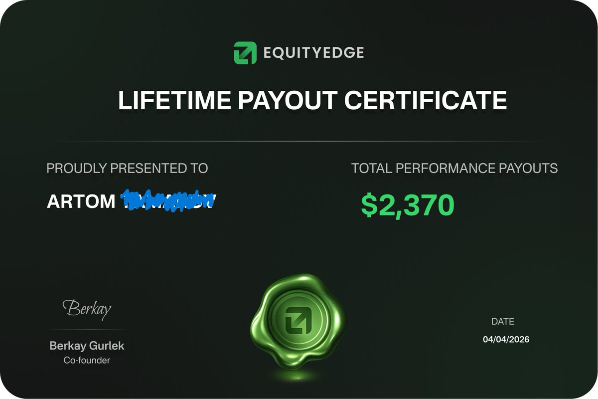 ArtomTamarov's tweet photo. My first prop firm  If you are looking, for cheap challange, try it out! You can test your skill on Instant, 1step and 2step challanges  Go through the link to get the discount: https://t.co/maj1AnMa4r
@EquityEdgeUK https://t.co/jQ3cyFIX01