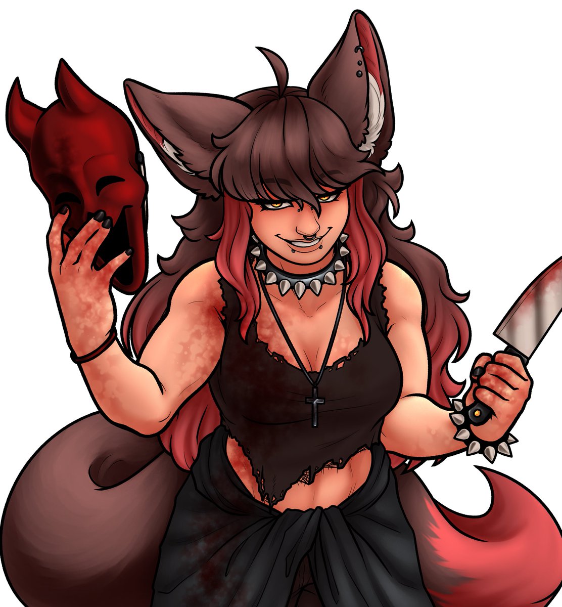 Arbiter_Nania's tweet photo. @NovaVT_ A piece I just got done by @/RayrayArtz for halloween hehehehe https://t.co/T2JTQky0uR