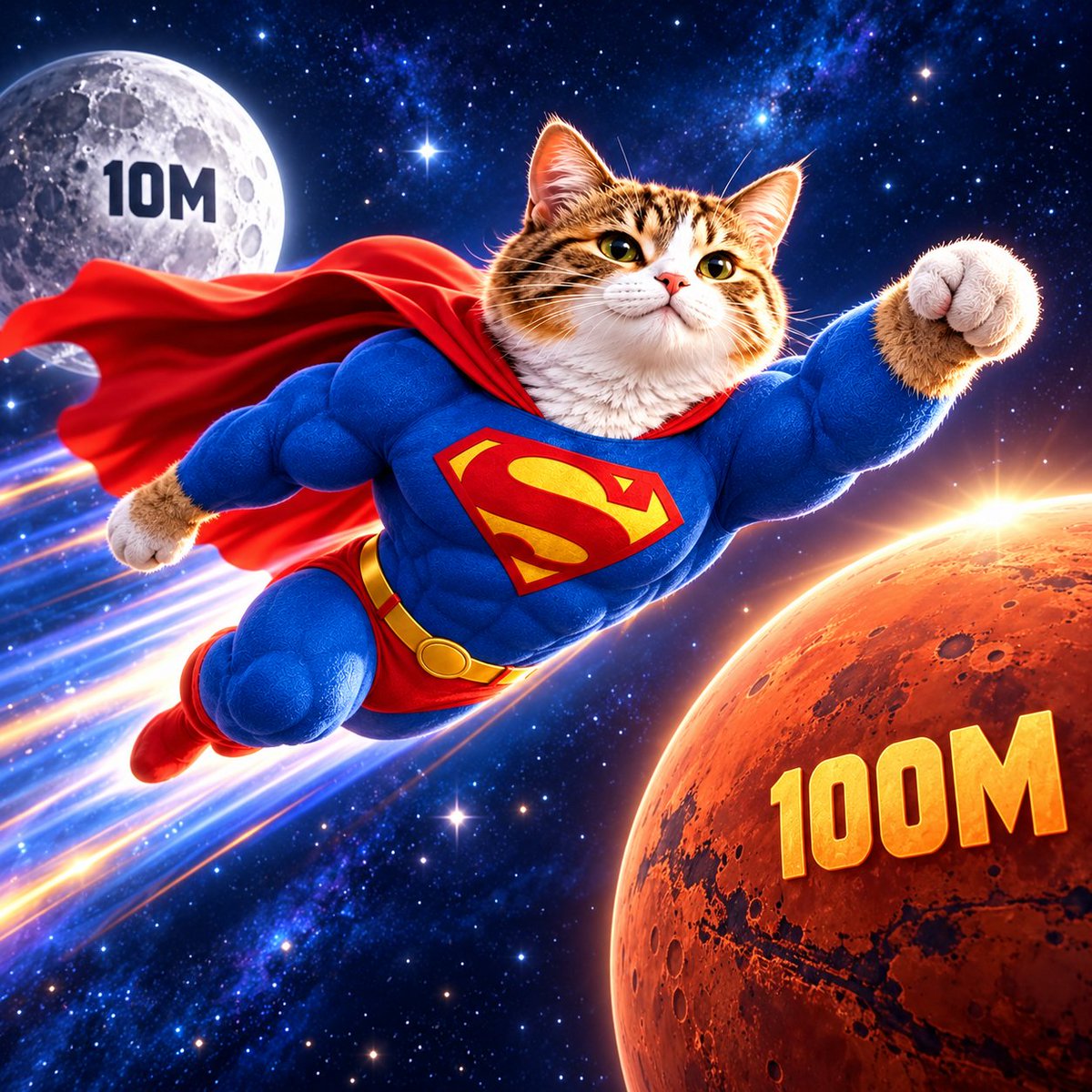 SuperCat_RH's tweet photo. 10M is already past, we are going to 100M! https://t.co/DvfJ3MgazV