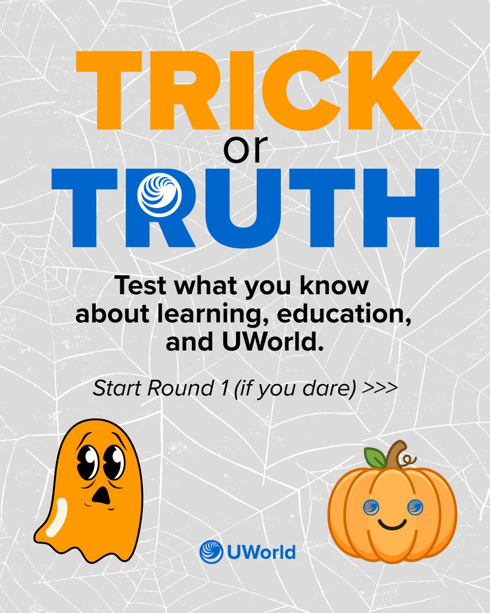 UWorld's tweet photo. Did we get you? 👻 There’s more to UWorld Medical than you might think. 

🎃 Explore the tools built to help future doctors study smarter and see for yourself: https://t.co/vvnGp0jmfC

#USMLE #MedEd #MedStudent #MedSchool https://t.co/wjjZP1FHse