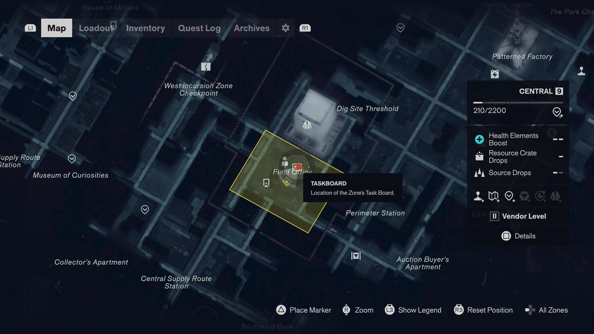 tauriqmoosa's tweet photo. In CONTROL RESONANT, make sure to activate the Task Board at the Field Office (map location attached). I don’t know why it’s unmarked but it gives you lots of sidequests in each region: some people missed it or found it late. Can’t fathom why it’s not marked or more prominent. https://t.co/mCCqLeXiDp