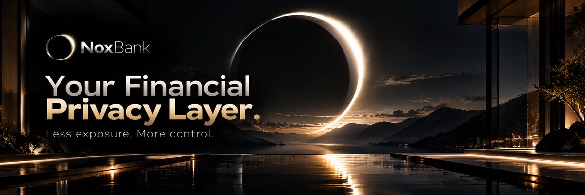 NoxBank_'s tweet photo. On-chain finance is transparent by default.

NoxBank is exploring a different experience a privacy-focused financial layer designed to reduce unnecessary exposure while keeping users in control of their assets.

Less exposure.
More control.

NoxBank Your Financial Privacy Layer on Solana.