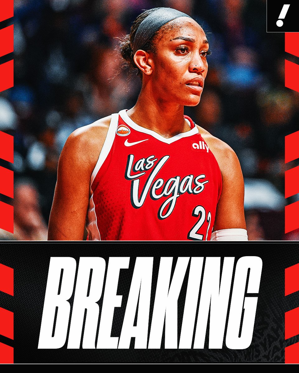 YahooSports's tweet photo. The WNBA has determined that A'ja Wilson will not be fined or suspended and that other Aces players won’t be punished following Tuesday's Game 2 interaction with a fan, per The Athletic’s @AnnieCostabile. 

Wilson was assessed a technical foul after confronting a fan in Indiana who appeared to shout at her.