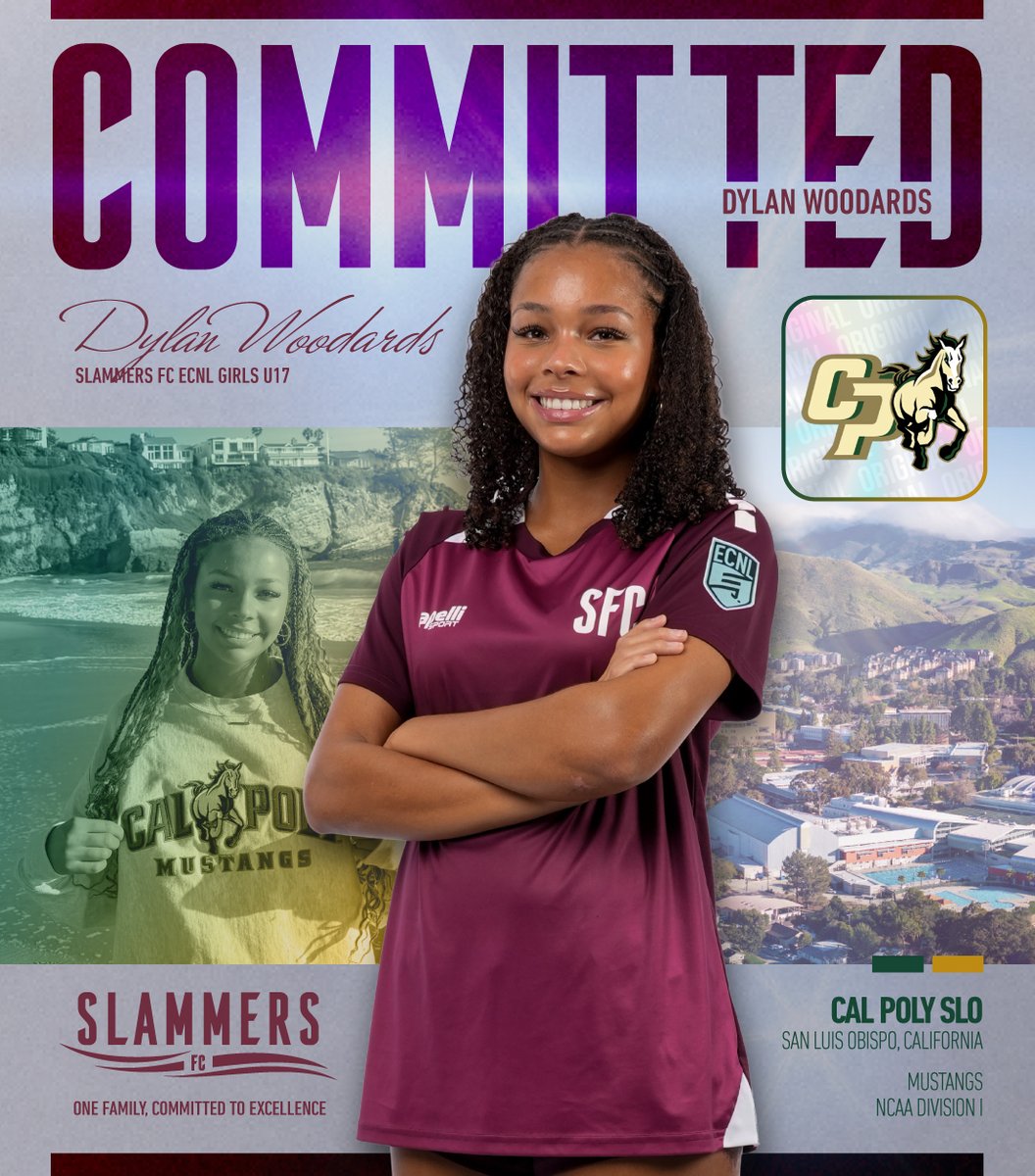 slammersfc's tweet photo. COMMIT! 🎓⚽ Congratulations to Dylan Woodards from our Slammers FC ECNL Girls U17 team, who has committed to Cal Poly SLO. We are proud of you!!
#slammersfc #slamfam #sfccommits #gomustangs https://t.co/e6Q0gSkSV6