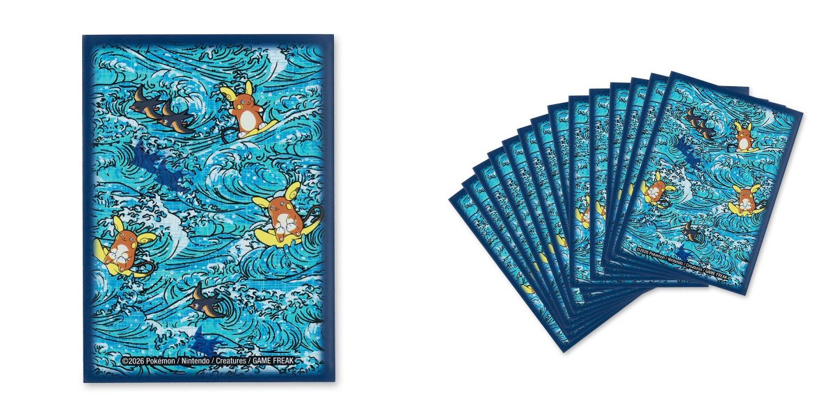 pokecamatomeru's tweet photo. 【ポケモンカード海外】
海外のポケモンセンターで新作サプライ登場

✅Whitecap Cruising Card Sleeves
✅Whitecap Cruising Playmat
・アローラライチュウとカイデンのデッキシールド/プレイマット https://t.co/YEImGU8AZo